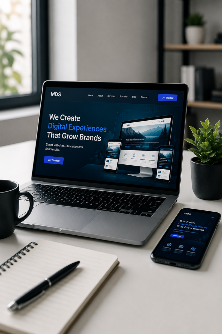 Digital website design project by Madan Digital Solutions